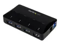 StarTech.com 4-Port USB 3.0 Hub plus Dedicated Charging Port 1 x 2.4A Port - Desktop USB Hub and Fast-Charging Station (ST53004U1C) - USB-periferdelesvitsj - 4 x SuperSpeed USB 3.0 - stasjon&#230;r - for P/N: SDMSDRWU3AC, USB312SAT3CB, USB315CB2M, USBLT1MWS, USBLT2MBR, USBLTM1MBK, USBLTM1MWH