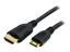 StarTech.com 0.5m High Speed HDMI Cable with Ethernet HDMI to HDMI Mini HDMI-kabel med Ethernet - HDMI hann til 19 pin mini HDMI Type C hann - 50 cm - skjermet - svart