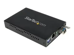 StarTech.com 1000 Mbps Gigabit Single-Mode Copper to Fiber Media Converter Ethernet (1000Base-T) to LC Fiber Converter (ET1000S40LC2) - fibermedieomformer - 1GbE