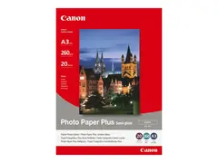 Canon Photo Paper Plus SG-201 - Halvblank A3 (297 x 420 mm) - 260 g/m&#178; - 20 ark fotopapir - for i6500, 9100, 9950; PIXMA iX4000, iX5000, iX7000, PRO-1, PRO-10, PRO-100