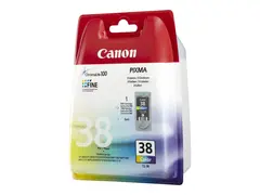 Canon CL-38 - 9 ml - farge (cyan, magenta, gul) original - blekkpatron - for PIXMA iP1800, iP1900, iP2500, iP2600, MP140, MP190, MP210, MP220, MP470, MX300, MX310