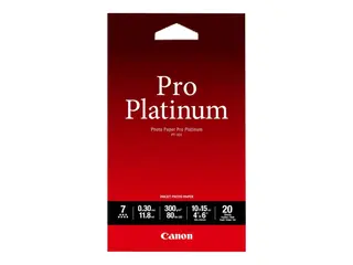 Canon Photo Paper Pro Platinum - 100 x 150 mm 300 g/m&#178; - 20 ark fotopapir - for PIXMA iP3600, MP240, MP480, MP620, MP980