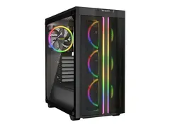 be quiet! Pure Base 500FX - Tower ATX - sidepanel med vindu (herdet glass) - ingen str&#248;mforsyning (ATX / PS/2) - svart - USB/lyd