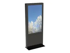 HI-ND Single Totem Touch 55&quot; - Stativ for LCD-skjerm - svart - skjermst&#248;rrelse: 55&quot; - plassering p&#229; gulv - for Samsung QM55R-T