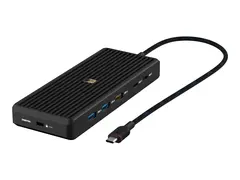 Unisynk - Enterprise Edition - hub USB-C - 3 x USB + 2 x USB-C + 2 x HDMI + 1 x 1 Gigabit Ethernet - stasjon&#230;r