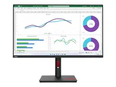 Lenovo ThinkVision T32h-30 - LED-skjerm - 31.5&quot; 2560 x 1440 WQHD @ 60 Hz - IPS - 350 cd/m&#178; - 1000:1 - 4 ms - HDMI, DisplayPort, USB-C - ravnsort