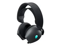 Alienware Dual-Mode Wireless Gaming Headset AW720H Hodesett - full st&#248;rrelse - 2,4 GHz - tr&#229;dl&#248;s, kablet - 3,5 mm jakk - Dark Side of the Moon