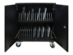 LEBA NoteCart Flex Extended 32 Vogn (kun lading) - for 32 nettbrett / notebook-er - USB-C charge - l&#229;sbar - skjermst&#248;rrelse: inntil 15,6&quot;