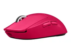 Logitech G PRO X SUPERLIGHT 2 - Mus gaming - optisk - 5 knapper - tr&#229;dl&#248;s - 2.4 GHz - USB Logitech LIGHTSPEED-mottaker - rosa