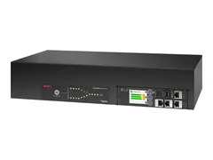 APC NetShelter - Automatisk overf&#248;ringsbryter (kan monteres i rack) AC 207-253 V - 7400 VA - enkeltfase - Ethernet 10/100/1000, USB - utgangskontakter: 18 - 2U - 2.44 m kabel - svart