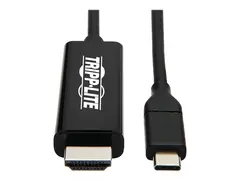 Eaton Tripp Lite Series USB C to HDMI Adapter Cable USB 3.1 Gen 1 4K M/M USB-C Black 6ft Video/lydkabel - 24 pin USB-C hann reversibel til HDMI hann - 1.8 m - svart - 4K-st&#248;tte