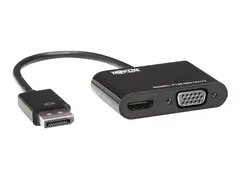 Eaton Tripp Lite Series DisplayPort to HDMI VGA Adapter Converter 4K x 2K @ 24/30Hz DP to HDMI VGA DPort 1.2 Videokonverter - DisplayPort - HDMI, VGA - svart