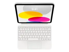 Apple Magic Keyboard Folio - Tastatur og folioveske med styrepute - Apple Smart connector - QWERTY - Dansk - for iPad Wi-Fi (10. generasjon)