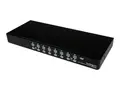 StarTech.com 16 Port 1U Rackmount USB KVM Switch with OSD (SV1631DUSBU) KVM-svitsj - 16 x KVM port(s) - 1 lokalbruker - stasjon&#230;r - for P/N: RK3236BKF, RK4236BKB, RKCONS1701, RKCONS17HD, RKCONS1901, RKCONS1908K, RKCONS1916K