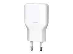 Unisynk - Str&#248;madapter - slank - 36 watt PD 3.0, BC1.2 (24 pin USB-C) - hvit