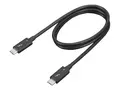 Lenovo - Thunderbolt-kabel - 24 pin USB-C (hann) til 24 pin USB-C (hann) Thunderbolt 4 - 70 cm - 8K 60Hz st&#248;tte, 4K 60Hz st&#248;tte - svart