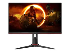 AOC Gaming Q27G2S - G2 Series - LED-skjerm gaming - 27&quot; - 2560 x 1440 QHD @ 165 Hz - IPS - 350 cd/m&#178; - 1000:1 - 1 ms - 2xHDMI, DisplayPort - mattsvart front, mattsvart / r&#248;d bakside