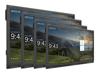 Avocor - 75&quot; Diagonalklasse E Series LED-bakgrunnsbelyst LCD-skjerm interaktiv - med pekeskjerm (multiber&#248;rings) - 4K UHD (2160p) 3840 x 2160 - direktebelyst LED