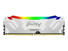 Kingston FURY Renegade RGB - DDR5 modul - 16 GB - DIMM 288-pin - 7200 MHz / PC5-57600 - CL38 - 1.45 V - on-die ECC - hvit