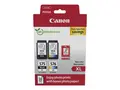 Canon PG-575XL/CL-576XL Photo Paper Value Pack 2-pack - H&#248;y ytelse - svart, farge (cyan, magenta, gul) - original - hengeboks - blekkpatron/papirsett - for PIXMA TR4750i, TR4751i, TS3550i, TS3551i