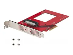 StarTech.com U.3 to PCIe Adapter Card, PCIe 4.0 x4 Adapter For 2.5&quot; U.3 NVMe SSDs, SFF-TA-1001 PCI Express Add-in Card for Desktops/Servers, TAA Compliant OS Independent (PEX4SFF8639U3) - Grensesnittsadapter - 2.5&quot; - U.3 NVMe - PCIe 4.0 x4 - r&#248;d - TAA-samsvar