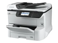 Epson WorkForce Pro WF-C8690DWF Multifunksjonsskriver - farge - ink-jet - A3 (medie) - opp til 22 spm (kopiering) - opp til 24 spm (trykking) - 335 ark - 33.6 kbps - Gigabit LAN, USB-vert, NFC, USB 3.0, USB 2.0 vert, Wi-Fi(ac)