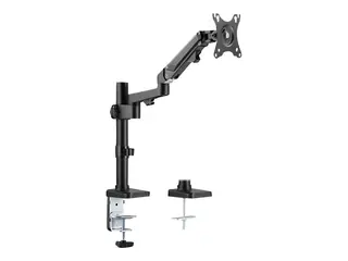 Neomounts DS70-750BL1 - Monteringssett (skrivebordsmontering) helbevegelses justerbar arm - for LCD-skjerm - svart - skjermst&#248;rrelse: 17&quot;-27&quot; - klemmemonterbar, malje