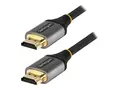 StarTech.com 12ft (4m) HDMI 2.1 Cable, Certified Ultra High Speed HDMI Cable 48Gbps, 8K 60Hz/4K 120Hz HDR10+ eARC, Ultra HD 8K HDMI Cable/Cord w/TPE Jacket, For UHD Monitor/TV/Display Dolby Vision/Atmos, DTS-HD (HDMM21V4M) - Ultra High Speed - HDMI-kabel med Ethernet - HDMI hann til HDMI hann - 4 m - skjermet - gr&#229;, svart - passiv, 4K 120 Hz st&#248;tte, 8 K 60 Hz (7680 x 4320) st&#248;tte - for P/N: 4PORT-8K-HDMI-SWITCH