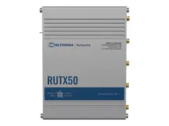 Teltonika RUTX50 - Tr&#229;dl&#248;s ruter WWAN 4-portssvitsj - 1GbE, DNP3 - Wi-Fi 5 - 2,4 GHz - 3G, 4G, 5G - DIN-skinnemonterbar, overflatemonterbar