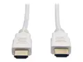 Eaton Tripp Lite Series High-Speed HDMI Cable (M/M) 4K, Gripping Connectors, White, 3 ft. (0.9 m) - HDMI-kabel - HDMI hann til HDMI hann - 91 cm - dobbeltisolert - hvit