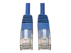 Eaton Tripp Lite Series Cat5e 350 MHz Molded (UTP) Ethernet Cable (RJ45 M/M), PoE Blue, 6 ft. (1.83 m) - Koblingskabel - RJ-45 (hann) til RJ-45 (hann) - 1.8 m - UTP - CAT 5e - formst&#248;pt, flertr&#229;det - bl&#229;