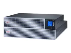 APC Easy UPS On-Line - UPS (kan monteres i rack) AC 230 V - 2700 watt - 3000 VA - litiumion - RS-232, USB - utgangskontakter: 7 - 4U - 19&quot; - svart med s&#248;lv - for Modbus Card SRVSMB001