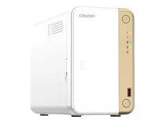 QNAP TS-262 - NAS-server - 2 br&#248;nner SATA 6Gb/s - RAID RAID 0, 1, 5, 6, 10, 50, JBOD, 60 - RAM 4 GB - 2.5 Gigabit Ethernet - iSCSI st&#248;tte