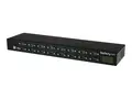 StarTech.com USB to Serial Hub - 16 Port COM Port Retention - Rack Mount and Daisy Chainable - FTDI USB to RS232 Hub (ICUSB23216FD) - Seriell adapter - USB 2.0 - RS-232 x 16 - svart