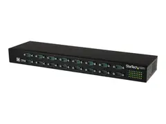 StarTech.com USB to Serial Hub - 16 Port COM Port Retention - Rack Mount and Daisy Chainable - FTDI USB to RS232 Hub (ICUSB23216FD) - Seriell adapter - USB 2.0 - RS-232 x 16 - svart