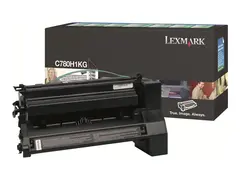 Lexmark - H&#248;y ytelse - svart - original tonerpatron LCCP, LRP - for Lexmark C780dn, C780dtn, C780n, C782dn, C782dtn, C782n, X782e