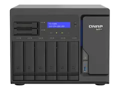 QNAP TS-h886 - NAS-server - 8 br&#248;nner - SATA 6Gb/s RAID RAID 0, 1, 5, 6, 10, 50, JBOD, 60, RAID TP, TM - RAM 8 GB - 2.5 Gigabit Ethernet - iSCSI st&#248;tte