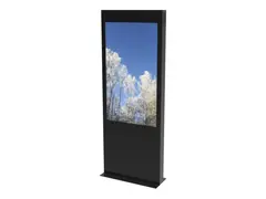 HI-ND Single Totem Touch 55&quot; - Stativ - for flatpanel svart, tre - skjermst&#248;rrelse: 55&quot; - plassering p&#229; gulv