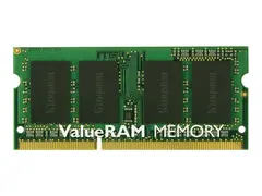 Kingston ValueRAM - DDR3 - modul 4 GB - SO DIMM 204-pin - 1600 MHz / PC3-12800 - ikke-bufret