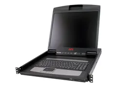 APC LCD Console - KVM-konsoll - 19&quot; kan monteres i rack - 1280 x 1024 - VGA - svart - 1U - for P/N: AR3106SP, SMX1000C, SMX1500RM2UC, SMX1500RM2UCNC, SMX750C, SMX750CNC, SRT5KRMXLW-TW