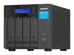 QNAP TVS-H474 - NAS-server - 4 br&#248;nner SATA 6Gb/s - RAID RAID 0, 1, 5, 6, 10, JBOD, RAID TP, TM - RAM 8 GB - Gigabit Ethernet / 2.5 Gigabit Ethernet - iSCSI st&#248;tte