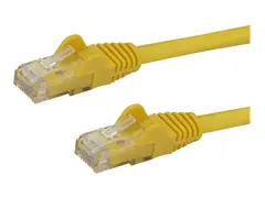 StarTech.com 10m CAT6 Ethernet Cable, 10 Gigabit Snagless RJ45 650MHz 100W PoE Patch Cord, CAT 6 10GbE UTP Network Cable w/Strain Relief, Yellow, Fluke Tested/Wiring is UL Certified/TIA Category 6 - 24AWG (N6PATC10MYL) - Koblingskabel - RJ-45 (hann) til RJ-45 (hann) - 10 m - CAT 6 - formst&#248;pt, uten hindringer - gul