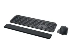 Logitech MX Keys Combo for Business Tastatur- og mussett - bakbelysning - tr&#229;dl&#248;s - Bluetooth LE - QWERTY - US International - grafitt