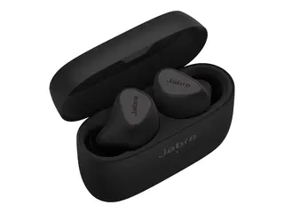 Jabra Elite 5 - True wireless-hodetelefoner med mikrofon i &#248;ret - Bluetooth - aktiv st&#248;ydemping - lydisolerende - titansvart