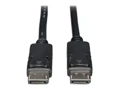 Eaton Tripp Lite Series DisplayPort Cable with Latching Connectors, 4K 60 Hz (M/M), Black, 15 ft. (4.57 m) DisplayPort-kabel - DisplayPort (hann) til DisplayPort (hann) - 4.6 m - svart