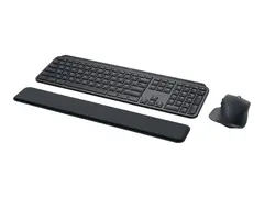 Logitech MX Keys Combo for Business Tastatur- og mussett - bakbelysning - tr&#229;dl&#248;s - Bluetooth LE - QWERTY - Storbritannia - grafitt