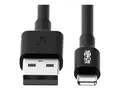 Eaton Tripp Lite Series USB-A to Lightning Sync/Charge Cable (M/M) MFi Certified, Black, 3 ft. (0.9 m) - Data-/str&#248;mkabel - USB hann til Lightning hann - 1 m - svart - for P/N: CSCXB16USB, CSCXS16USB, MR248USBG, U280-006-C3A-ST, U280-C01-25-1B, U442-DOCK8-BINT