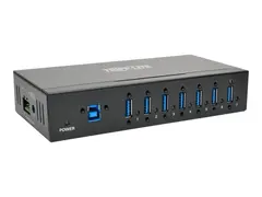 Eaton Tripp Lite series 7-Port USB 3.0 Hub SuperSpeed with Dedicated 2A USB Charging iPad Tablet Metal Hub - 7 x SuperSpeed USB 3.0 - DIN-skinnemonterbar, veggmonterbar