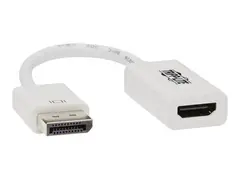 Tripp Lite DisplayPort 1.2 to HDMI Active Converter, DisplayPort to HDMI (M/F), 4K x 2K (3840 x 2160) @ 60 Hz, HDCP 2.2, 6 in Videokonverter - DisplayPort - HDMI - svart