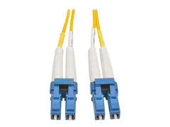 Eaton Tripp Lite Series Duplex Singlemode 9/125 Fiber Patch Cable (LC/LC), 1M (3 ft.) Koblingskabel - LC-enkeltmodus (hann) til LC-enkeltmodus (hann) - 1 m - fiberoptisk - dupleks - 9 / 125 micron - gul